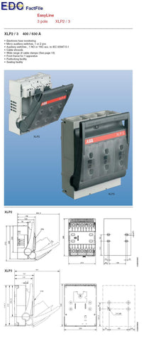 XLP-3 DIN3 Fuse Disconector 1SEP101975R0002