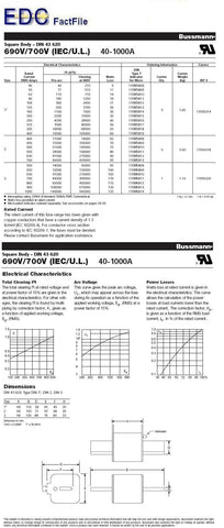 Bussmann 170M5813D 700A FUSE